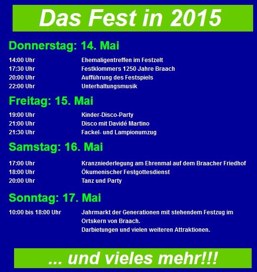 Festprogramm
